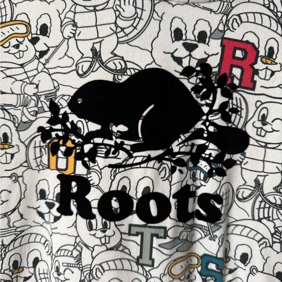 Roots Multicolor Cartoon Hoodie Dress - Picture 5 of 6